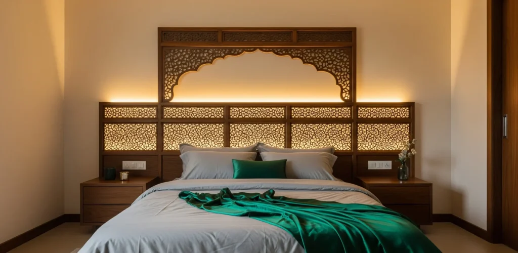 Vastu-for-Home-Bedroom-Minimalist-Luxury-with-Jali-Headboard